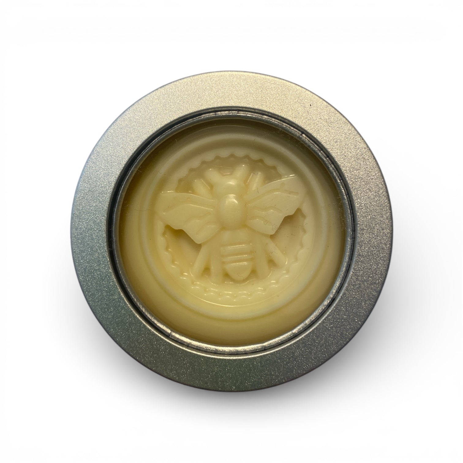 solid lotion bar in tin